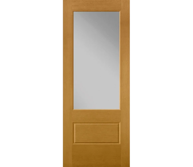 State College 3 Quaters Light Fiberglass Entry Door