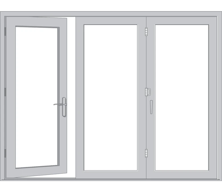 State College Pella Architect Reserve Series Contemporary Bifold Patio Door